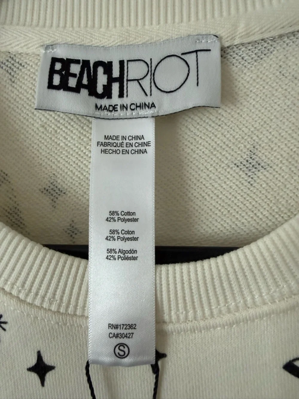 Beach Riot Devyn Oversized Crew-Neck Sweatshirt size Small - Picture 4 of 7